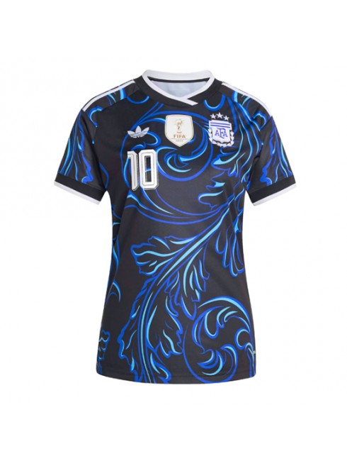 Najcenejši Nogometni dres Argentina SP 2026 Lionel Messi #10 Gostujoči Ženski -1