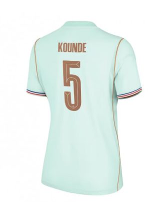 Najcenejši Ženski Nogometni dres Francija SP 2026 Jules Kounde #5 Gostujoči Kratek rokav