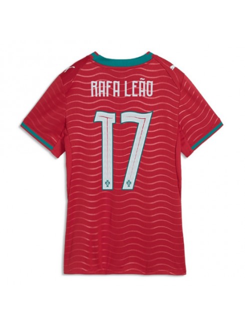 Ženski Nogometni dres Portugalska SP 2026 Domači Rafael Leao #17 rdeča