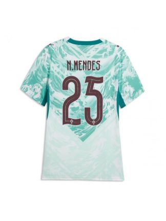 Ženski Nogometni dres Portugalska SP 2026 Nuno Mendes #25 Gostujoči