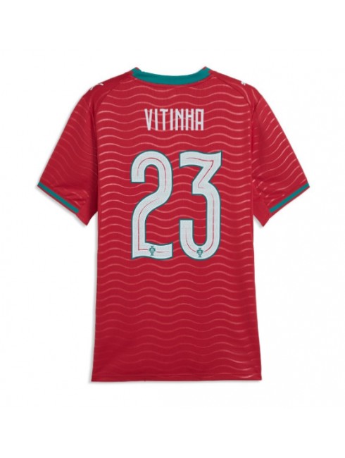 Ženski Nogometni dres Portugalska SP 2026 tisk Vitinha #23 Domači rdeča
