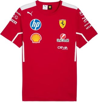 Moški Nogometnih dresov Scuderia Ferrari HP rdeča Kratek Rokav