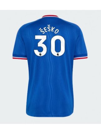 Benjamin Sesko #30 Nogometni dres Manchester United Gostujoči 2026-27 modra