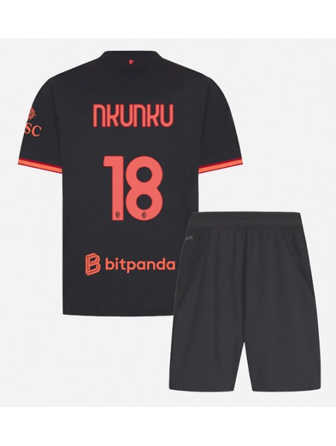 Christopher Nkunku #18 Otroški Nogometni dres kompleti AC Milan Tretji 2026-27