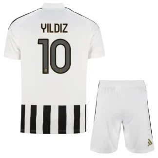 Poceni Dresi kompleti za otroke Juventus Domači 2026/27 Kenan Yildiz #10
