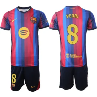 Najcenejši Nogometni dres kompleti FC Barcelona 2026-27 Pedri Gonzalez #8 Domači
