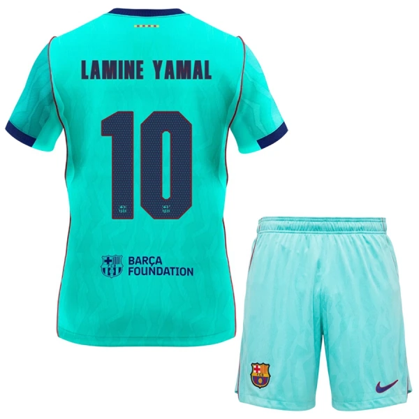 Najcenejši Lamine Yamal #10 Otroški nogometni dres kompleti FC Barcelona Tretji 2026-27