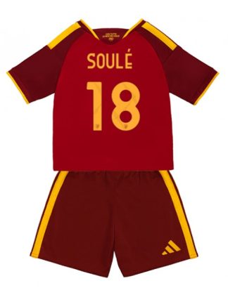 Najcenejši Otroški Nogometni dres kompleti AS Roma Domači 2026-27 Matias Soule #18