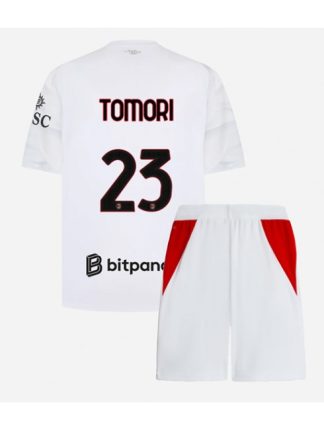 Otroški Nogometni dres kompleti AC Milan 2026-27 Fikayo Tomori #23 Gostujoči