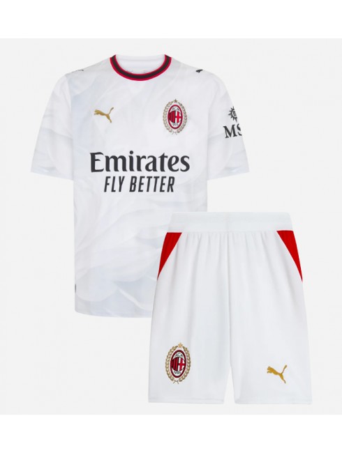 Poceni Otroški Nogometni dres kompleti AC Milan Christopher Nkunku #18 Gostujoči 2026-27-1
