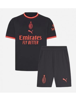 Najcenejši Otroški Nogometni dres kompleti AC Milan Tretji 2026-27 črna