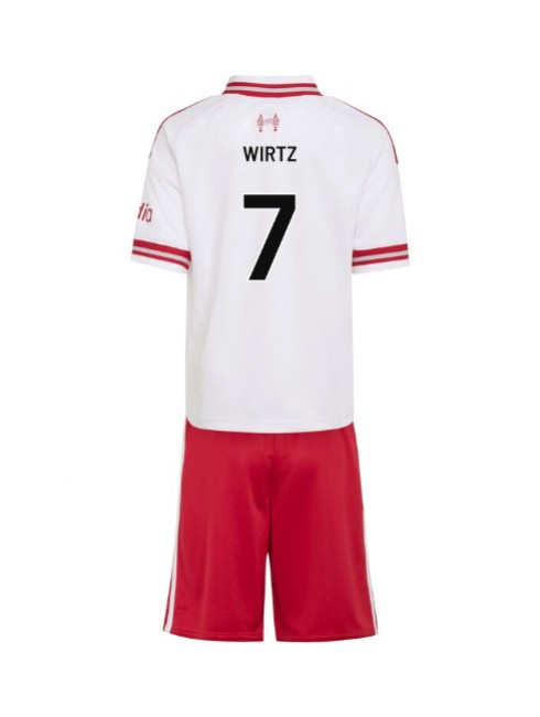 Najcenejši Otroški Nogometni dres kompleti Liverpool Florian Wirtz #7 Gostujoči 2026-27