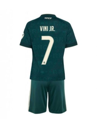 Najcenejši Otroški Nogometni dres kompleti Real Madrid Vinicius Junior #7 Gostujoči 2026-27