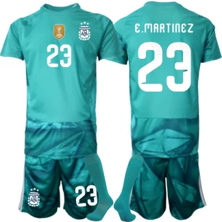 Najcenejši Otroški Vratarski dres kompleti Argentina SP 2026 Emiliano Martinez #23