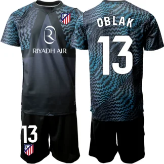 Najcenejši Otroški Vratarski dres kompleti Atletico Madrid Jan Oblak 13 črna 2026-27