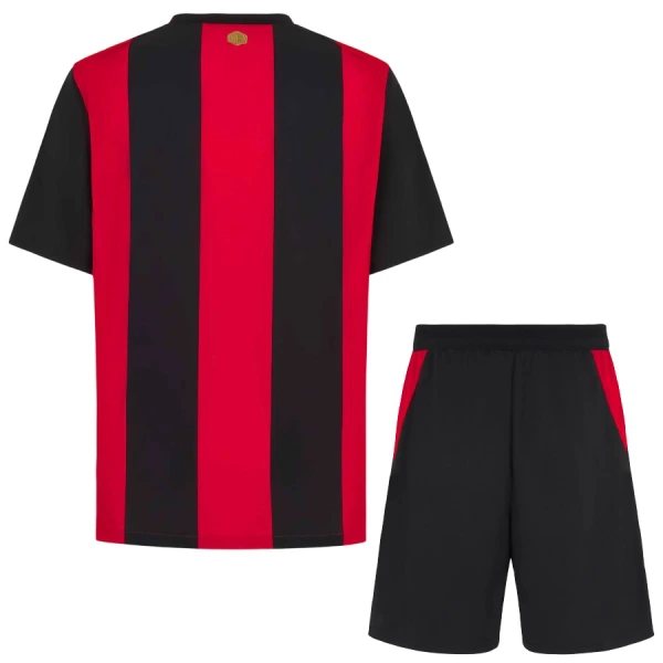 Najcenejši Otroški nogometni dres kompleti AC Milan Domači 2026/27 črna in rdeča-1