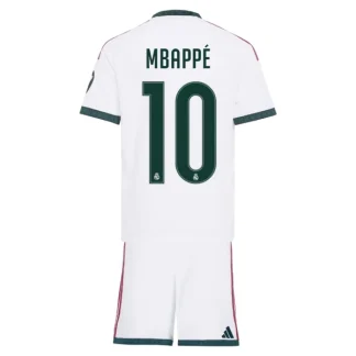 Poceni Otroški nogometni dres kompleti Kylian Mbappé 10 Real Madrid Domači 2026/27