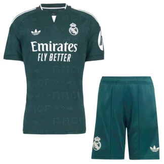 Najcenejši Otroški nogometni dres kompleti Real Madrid Gostujoči 2026/27 zelena
