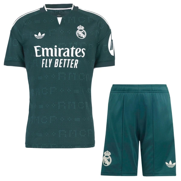 Najcenejši Otroški nogometni dres kompleti Real Madrid Gostujoči 2026/27 zelena