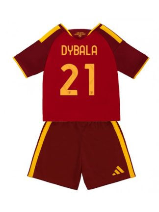 Najcenejši Otroški Nogometni dres kompleti AS Roma 2026-27 Domači rdeča Paulo Dybala #21