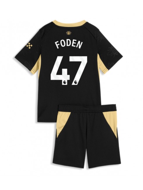 Najcenejši Otroški Nogometni dres kompleti Manchester City Gostujoči 2026-27 Phil Foden #47