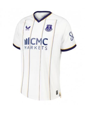 Najcenejši Moški Nogometni dres Everton Gostujoči 2026-27 bela z lastnim imenom