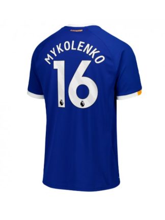 Najcenejši Nogometni dresi Everton Vitaliy Mykolenko #16 Domači 2026-27 modra