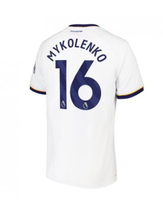 Najcenejši Moški Nogometni dres Everton Vitaliy Mykolenko #16 Gostujoči 2026-27 bela