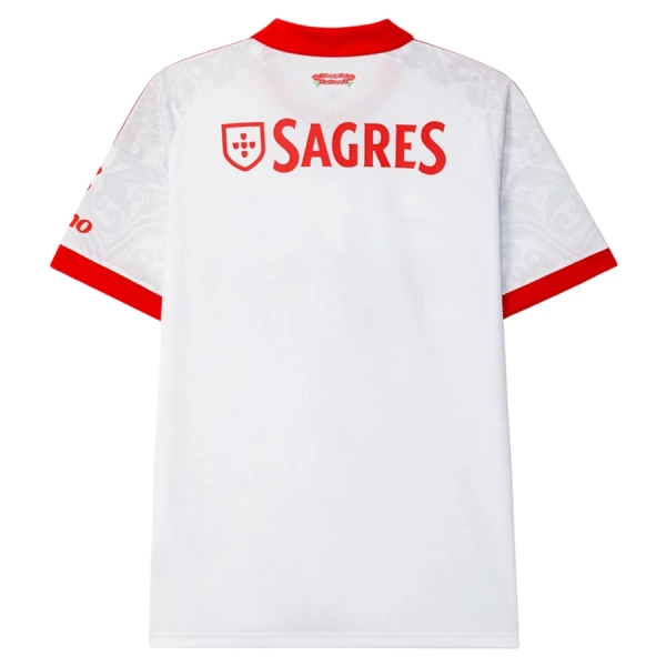 Poceni Nogometni dres SL Benfica Gostujoči 2026/27 bela in rdeča-1