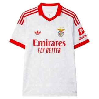 Poceni Nogometni dres SL Benfica Gostujoči 2026/27 bela in rdeča