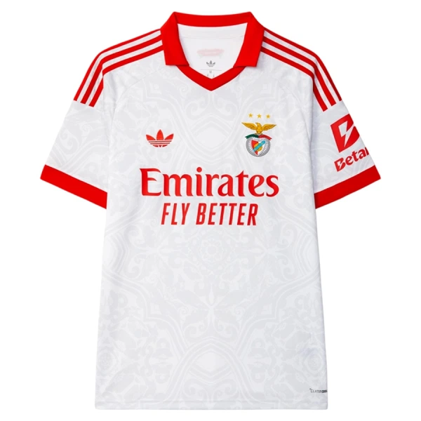 Poceni Nogometni dres SL Benfica Gostujoči 2026/27 bela in rdeča