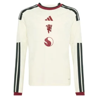Poceni Nogometni dres bela Manchester United Tretji 2026-27 Dolgi Rokav