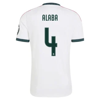 Najcenejši nogometni dres Real Madrid 2026-27 David Alaba #4 Domači Kratek Rokav