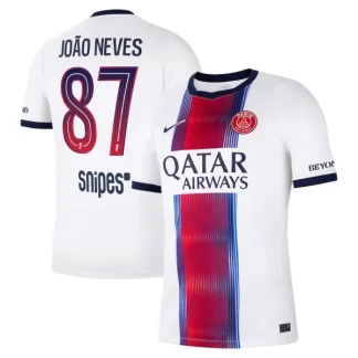 Poceni Nogometni dres Paris Saint-Germain PSG 2026/27 Joao Neves #87 Gostujoči