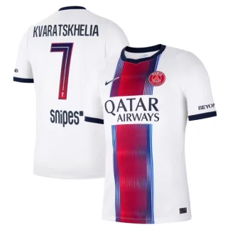 Najcenejši Nogometni dres Paris Saint-Germain PSG 2026/27 Gostujoči Kvaratskhelia 7