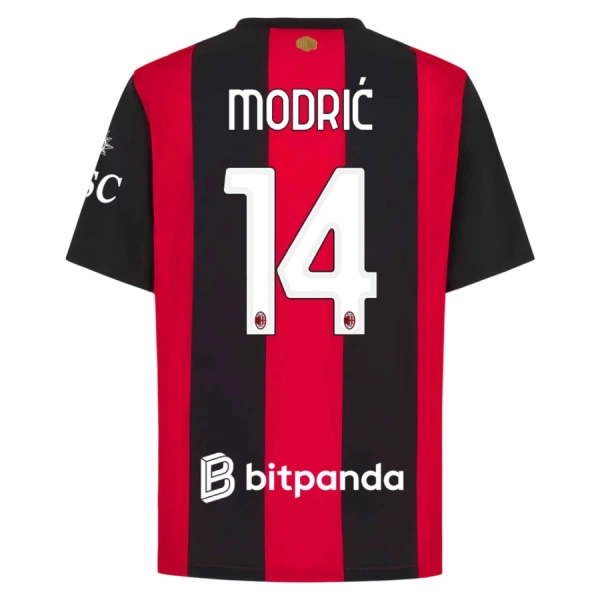 Moški nogometni dres AC Milan Luka Modric #14 Domači 2026-27