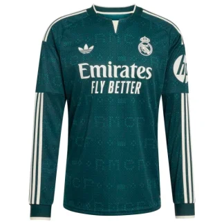 Prodaja nogometni dres Real Madrid Gostujoči 2026/27 zelena Dolgi Rokav