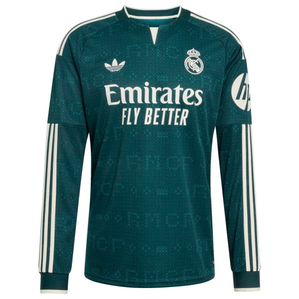 Prodaja nogometni dres Real Madrid Gostujoči 2026/27 zelena Dolgi Rokav