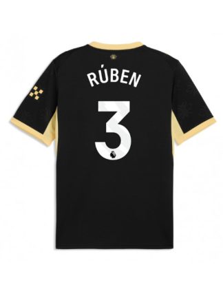 Ruben Dias #3 Najcenejši Nogometni dres Manchester City 2026-27 Gostujoči črna Moški