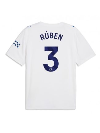 Ruben Dias #3 Najcenejši Nogometni dres Manchester City Tretji 2026-27 bela Moški