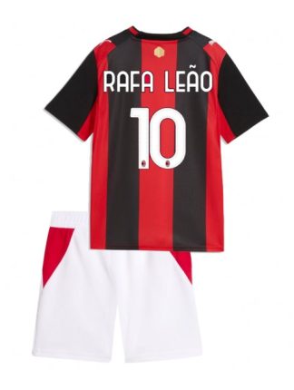 Najcenejši Otroški Nogometni dres kompleti AC Milan Rafael Leao #10 Domači 2026-27