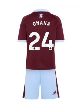 Najcenejši Otroški Nogometni dres kompleti Aston Villa Domači 2026-27 Amadou Onana #24