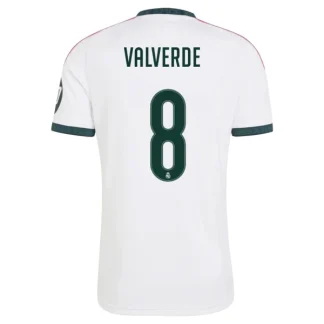 Najcenejši nogometni dres Real Madrid 2026-27 Domači bela Federico Valverde #8