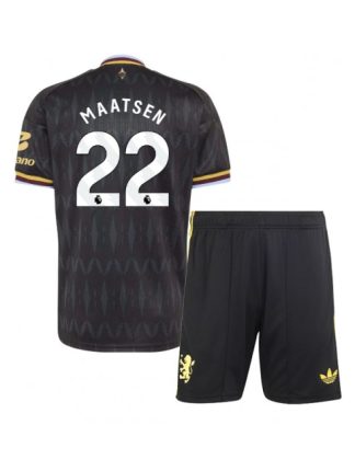 Poceni Otroški Nogometni dres kompleti Aston Villa Gostujoči 2026-27 Ian Maatsen #22