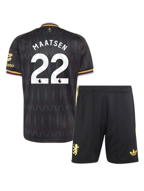 Poceni Otroški Nogometni dres kompleti Aston Villa Gostujoči 2026-27 Ian Maatsen #22