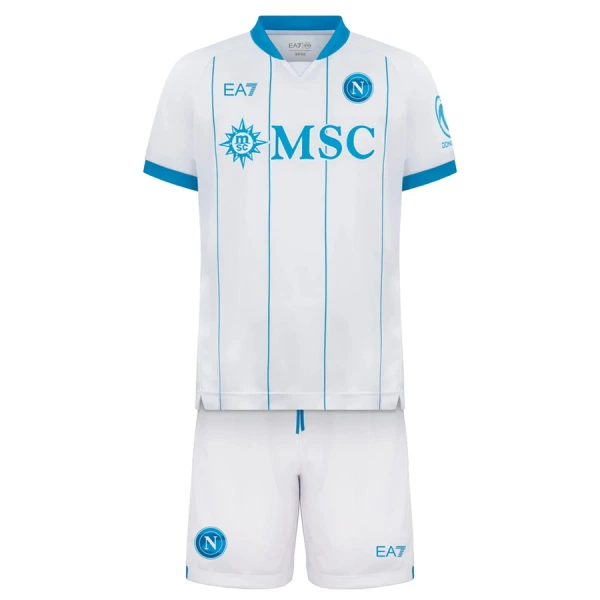 Kupite Poceni Otroški Nogometni dres kompleti bela SSC Napoli Gostujoči 2026-27