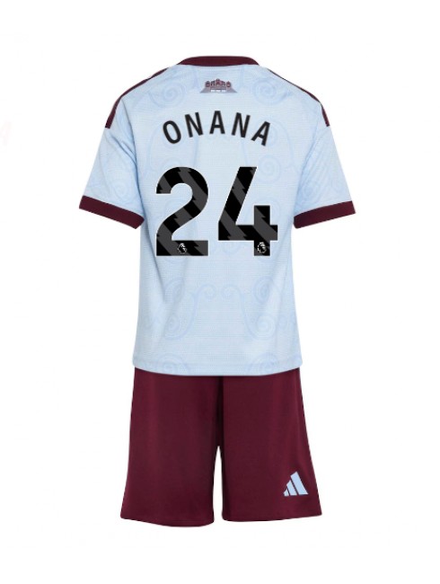 Najcenejši Otroški Nogometni dres kompleti Aston Villa Amadou Onana #24 Tretji 2026-27