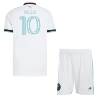 Najcenejši Otroški Nogometni dres kompleti bela Inter Miami Tretji 2026-27 Lionel Messi 10