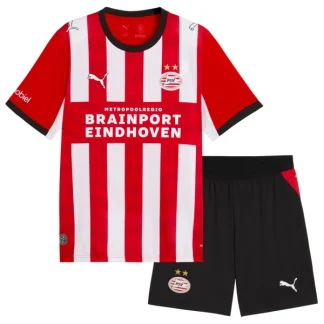 Otroški dres kompleti 2026-27 PSV Eindhoven Domači rdeča črna