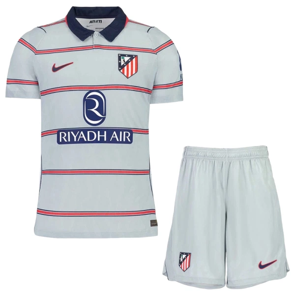 Poceni Otroški dres kompleti Atletico Madrid Tretji 2026-27 bela rdeča